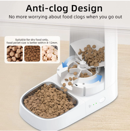 Smart Cat Feeder, Remote Control Auto Feeder for Cats or Dogs